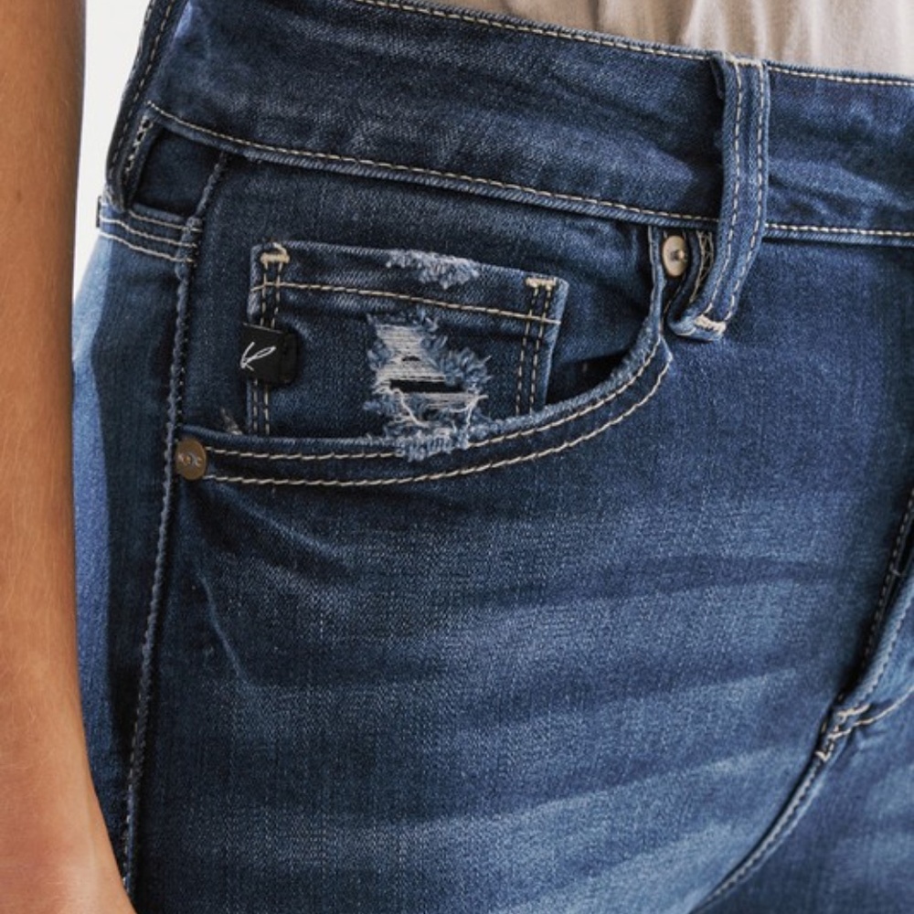 039 Kan Can High Rise Distressed Skinny Denim Jeans - Picture 7 of 10
